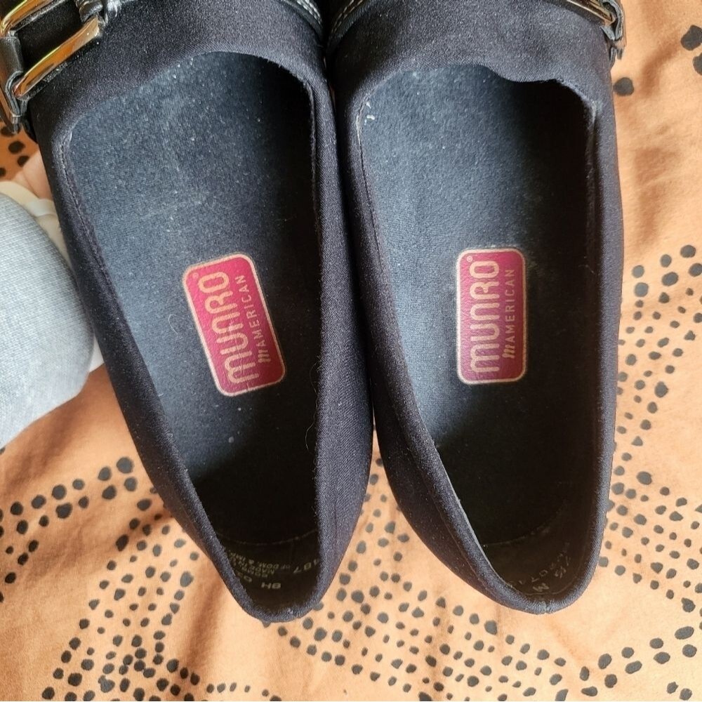 EUC Munro American Cindi Block Heel Comfort Pump Women 7.5 black - Picture 9 of 12